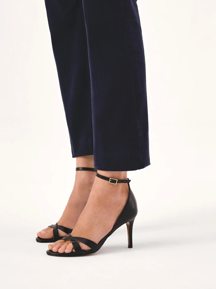 Kazar Black Sandals With Full Heel