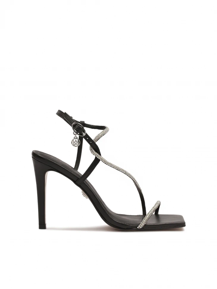 kazar Black sandals with shiny straps