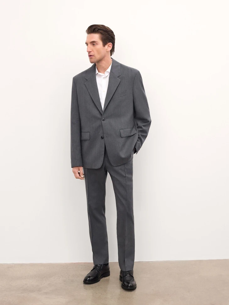 Kazar Black Shoes With Decorative Stitching