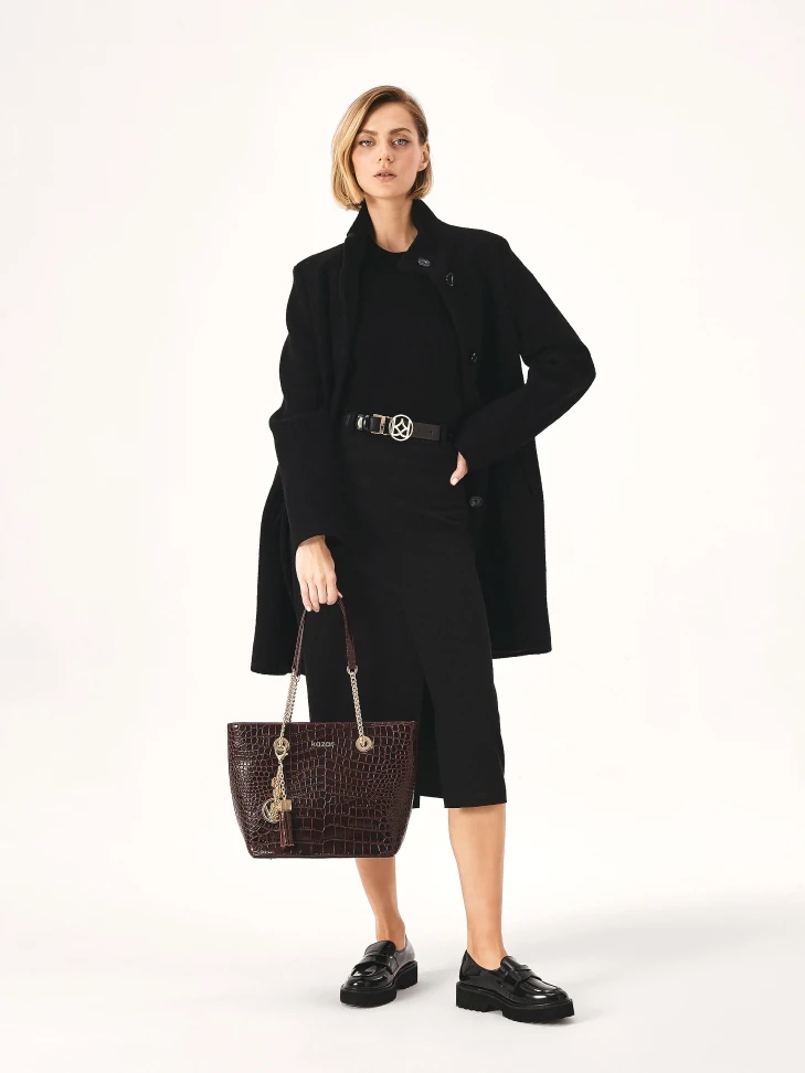 Kazar Black Shoes With Track Sole