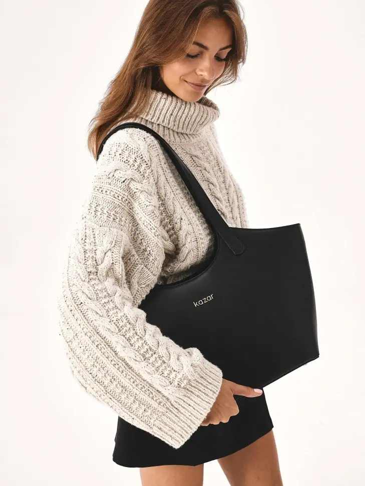 Kazar Black Shoulder Bag