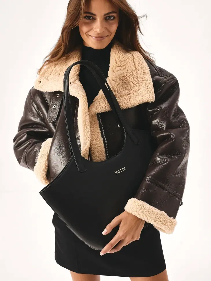 Kazar Black Shoulder Bag