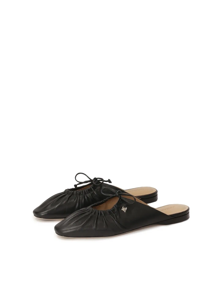 Kazar Black Slides With Decorative Upper