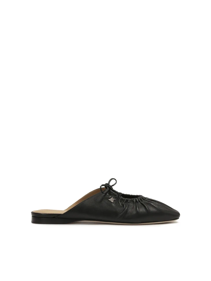 kazar Black slides with decorative upper