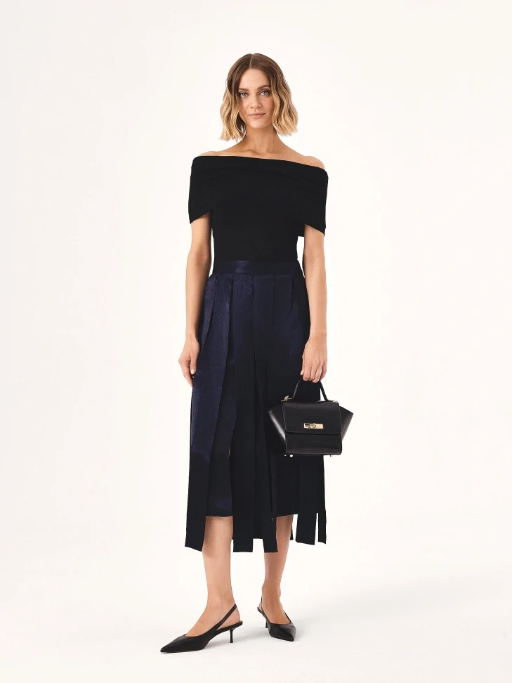 Kazar Black Slingback Pumps