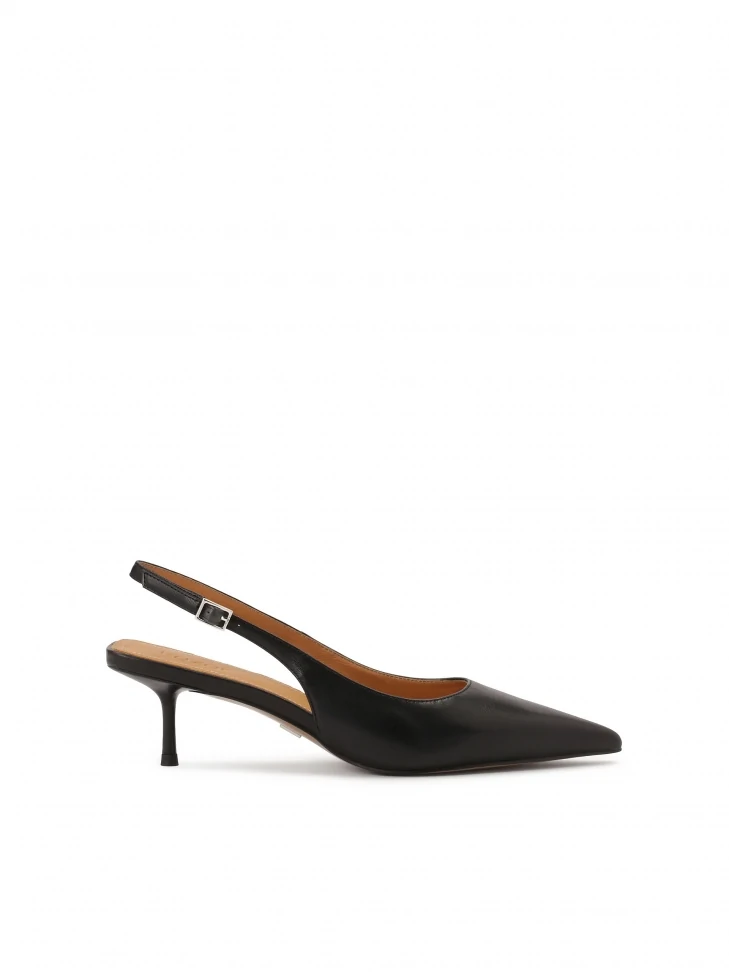 kazar Black slingback pumps
