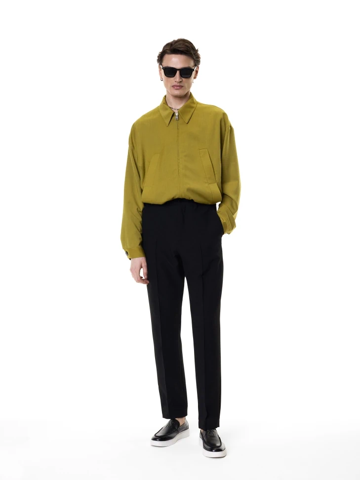 Kazar Black Slip-on Sneakers With White Sole