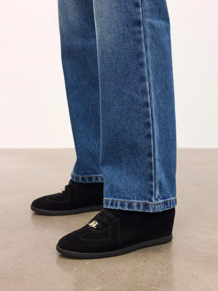 Kazar Black Sneakers On A Hidden Anchor