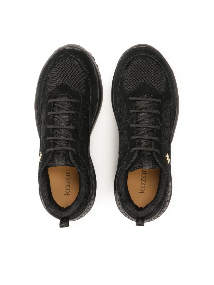 Kazar Black Sneakers On A Solid Sole