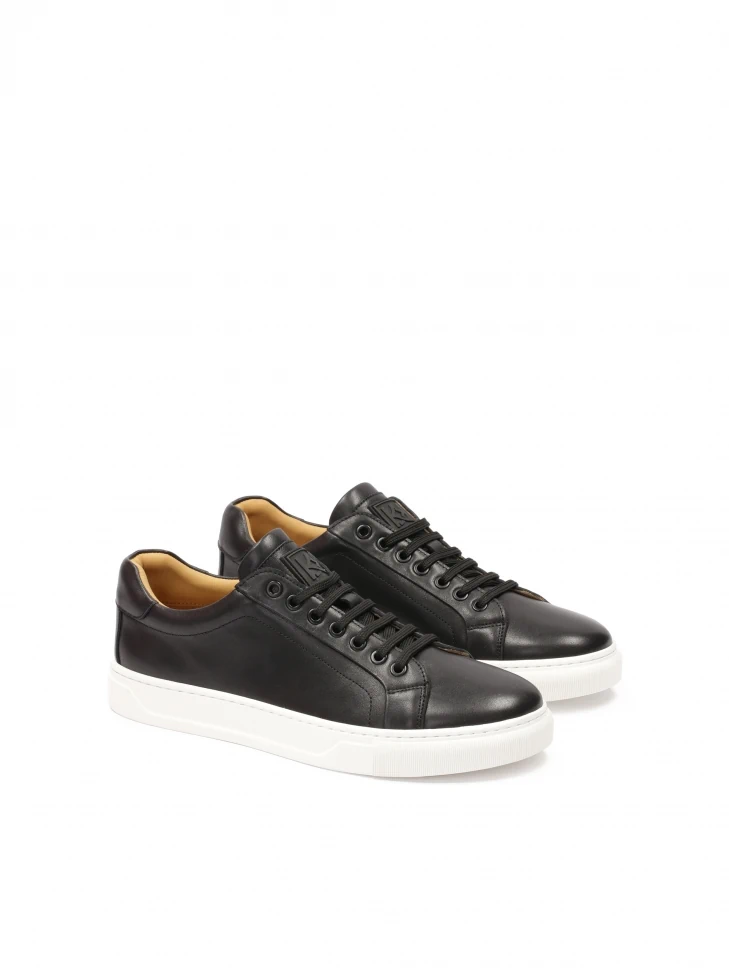 Kazar Black Sneakers On A White Sole