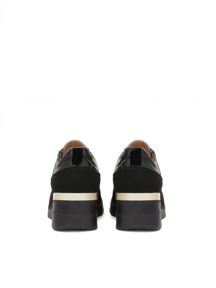 Kazar Black Sneakers On An Elevated Sole