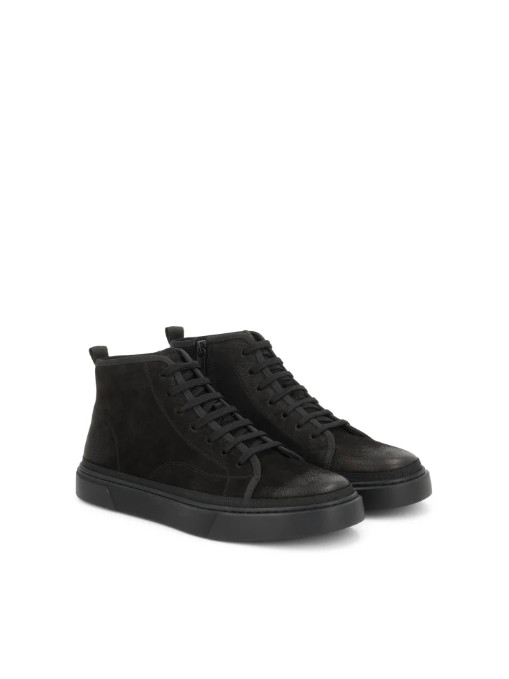 Kazar Black Sneakers With Ankle-length Upper