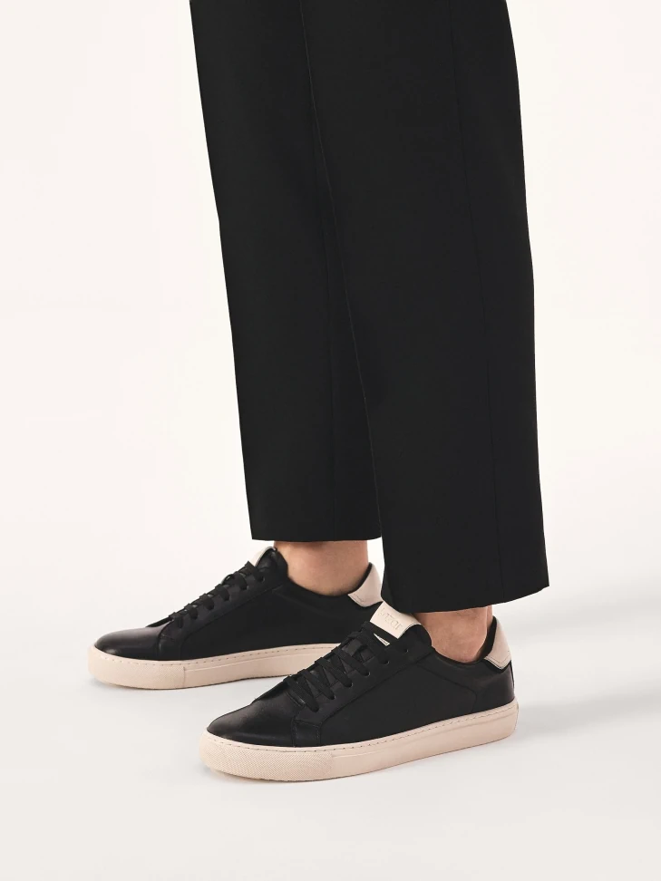 Kazar Black Sneakers With Contrasting Sole