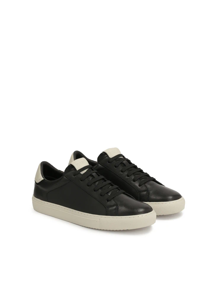 Kazar Black Sneakers With Contrasting Sole