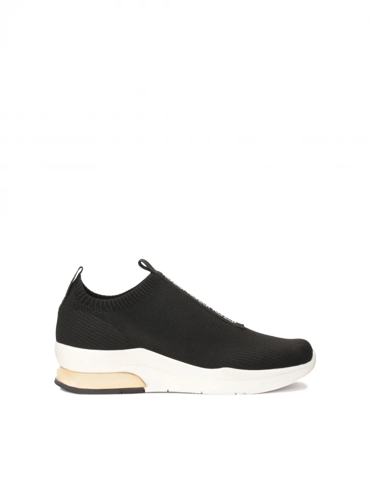 kazar Black sneakers with elastic slip-on upper