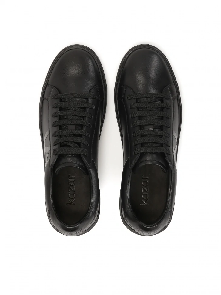 Kazar Black Sneakers With Large KAZAR Monogram