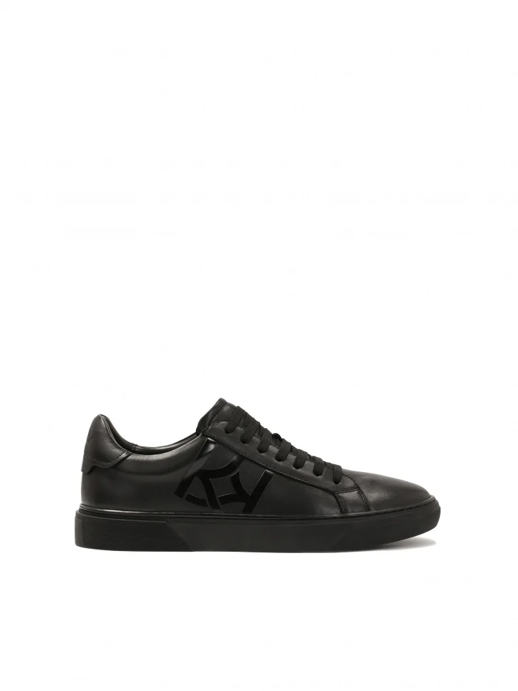 kazar Black sneakers with large KAZAR monogram
