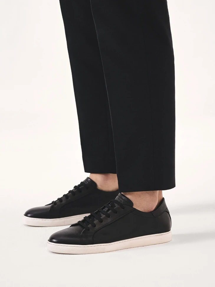 Kazar Black Sneakers With White Sole