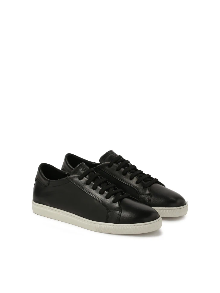 Kazar Black Sneakers With White Sole