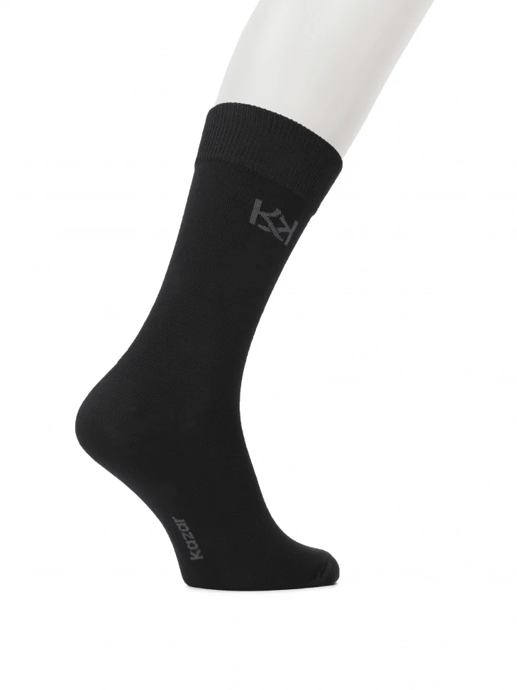 Kazar Black Socks With Wide Welt