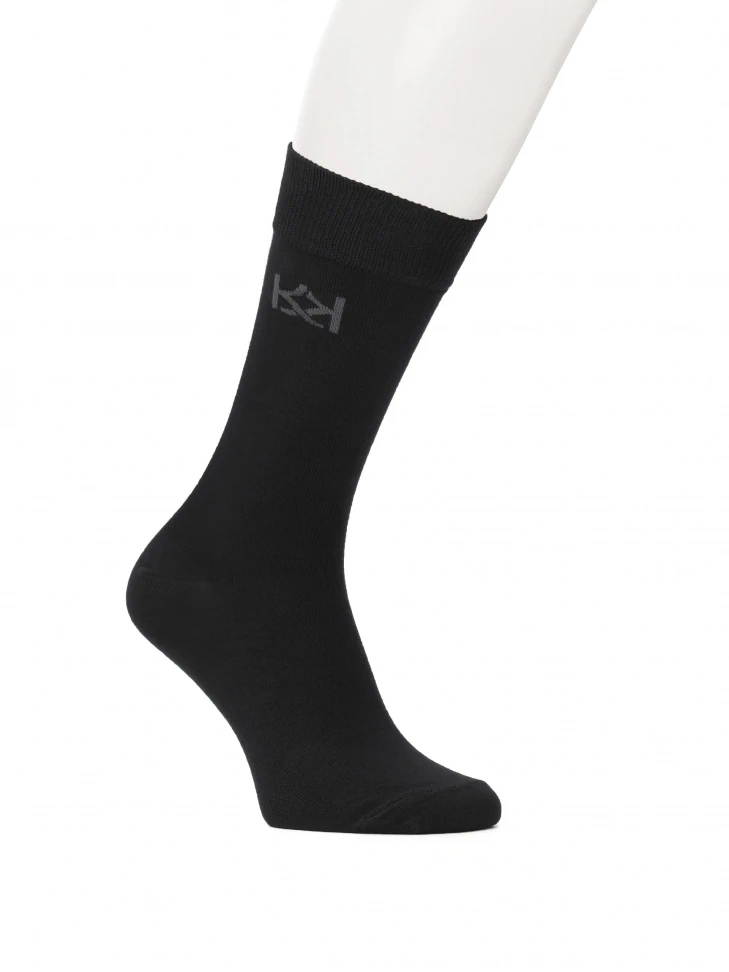 kazar Black socks with wide welt