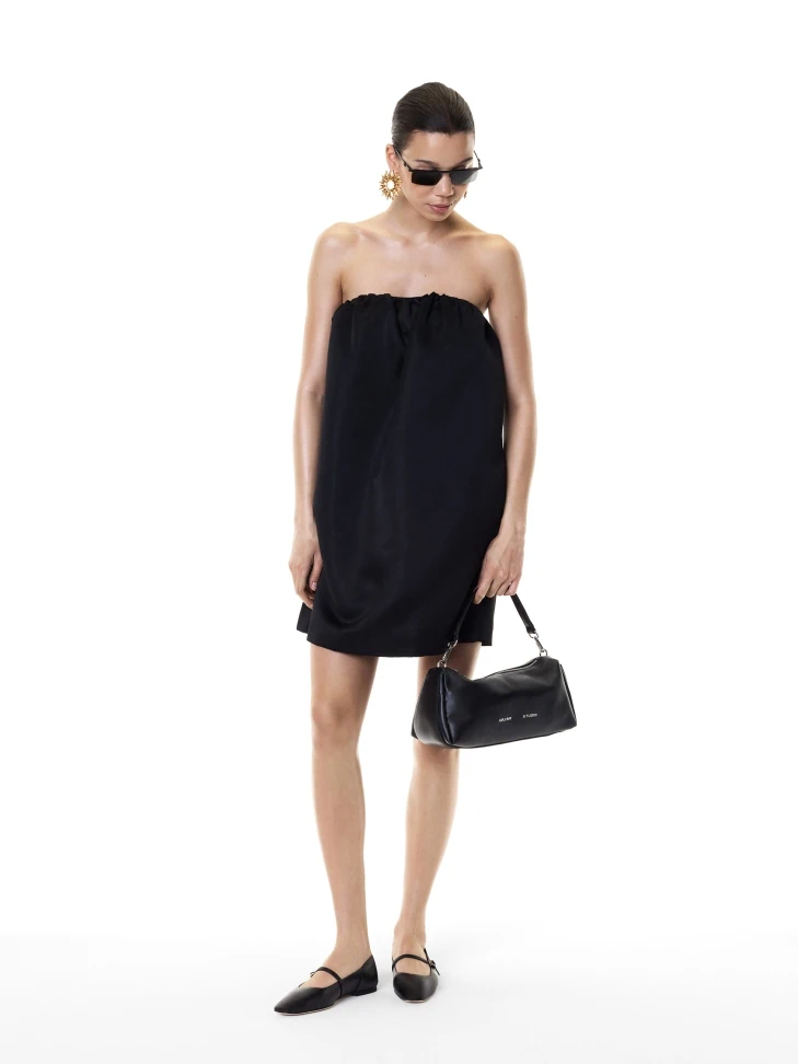 Kazar Black Soft Leather Ballerinas