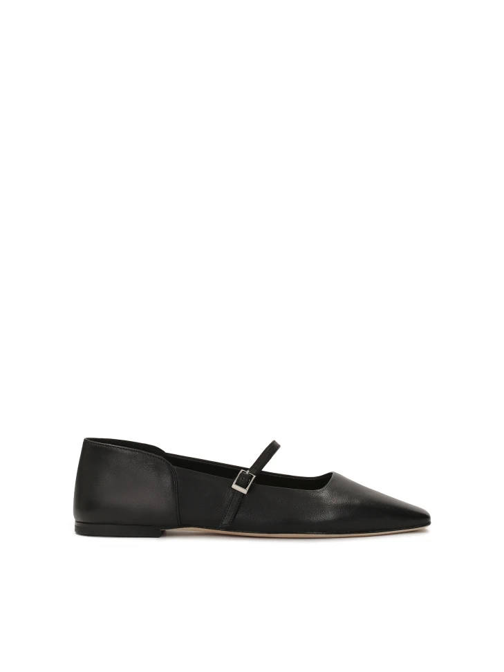 kazar Black soft leather ballerinas