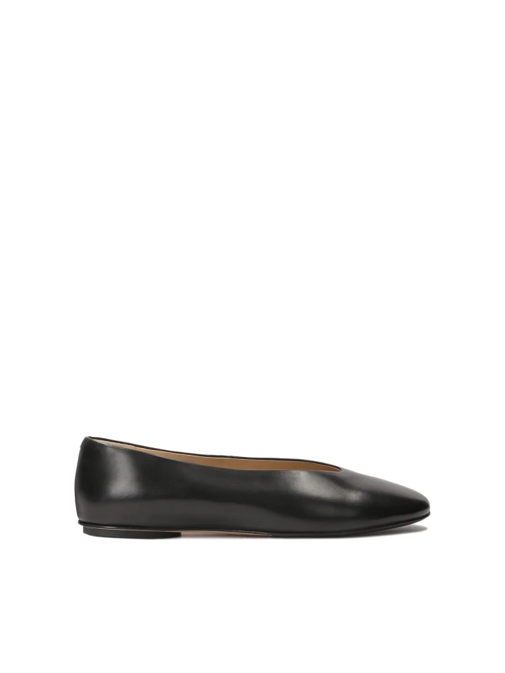 kazar Black soft leather ballerinas