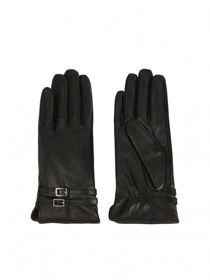 Kazar Black Soft Leather Gloves