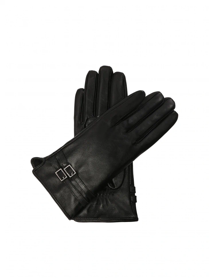 kazar Black soft leather gloves