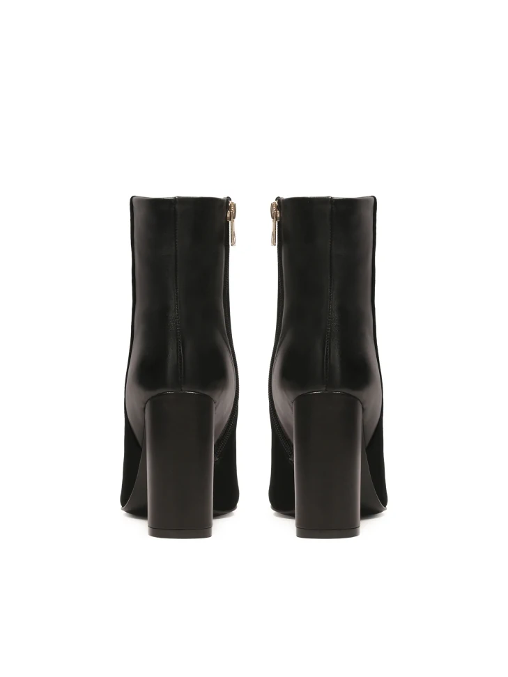 Kazar Black Suede And Smooth Leather Boots