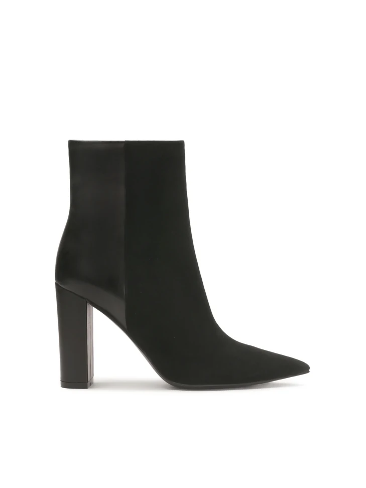 kazar Black suede and smooth leather boots