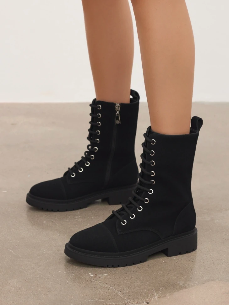 Kazar Black Suede Boots