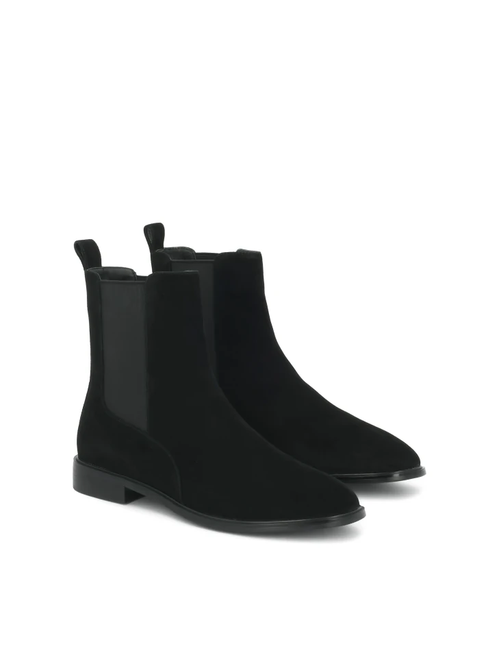 Kazar Black Suede Chelsea Boots