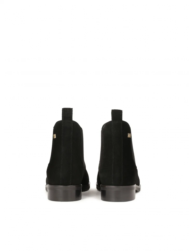 Kazar Black Suede Chelsea Boots