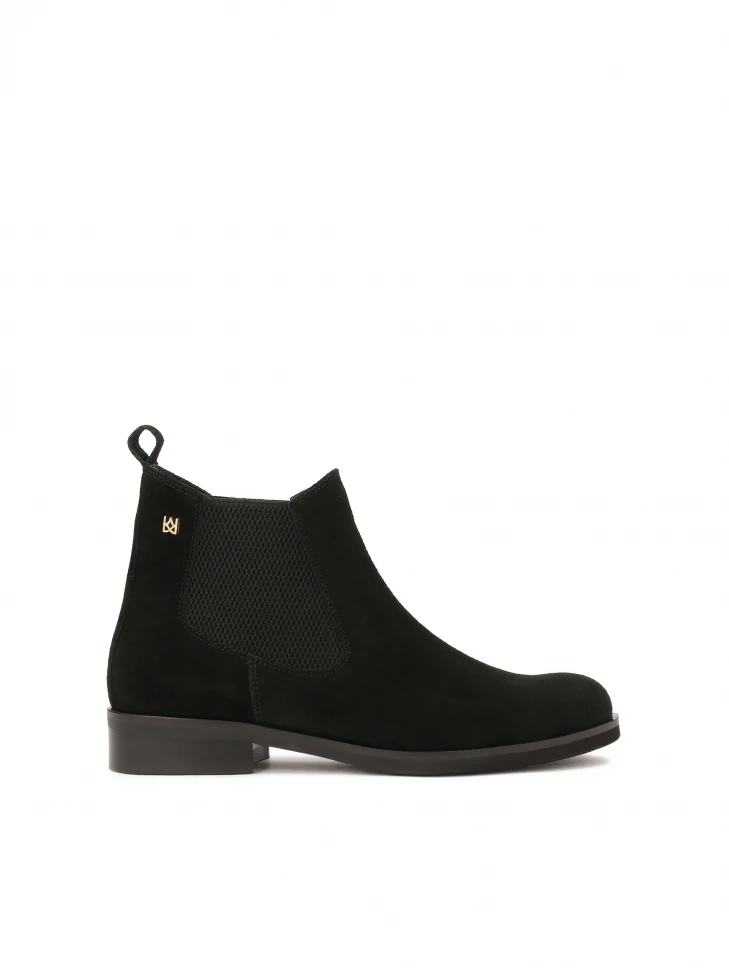 kazar Black suede Chelsea boots