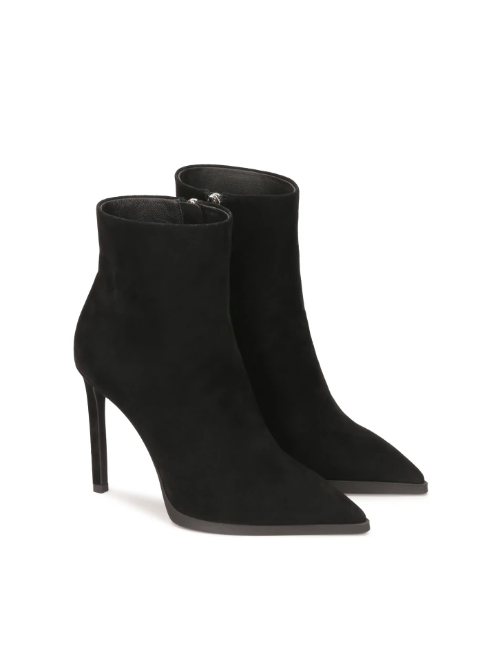 Kazar Black Suede High-heeled Boots