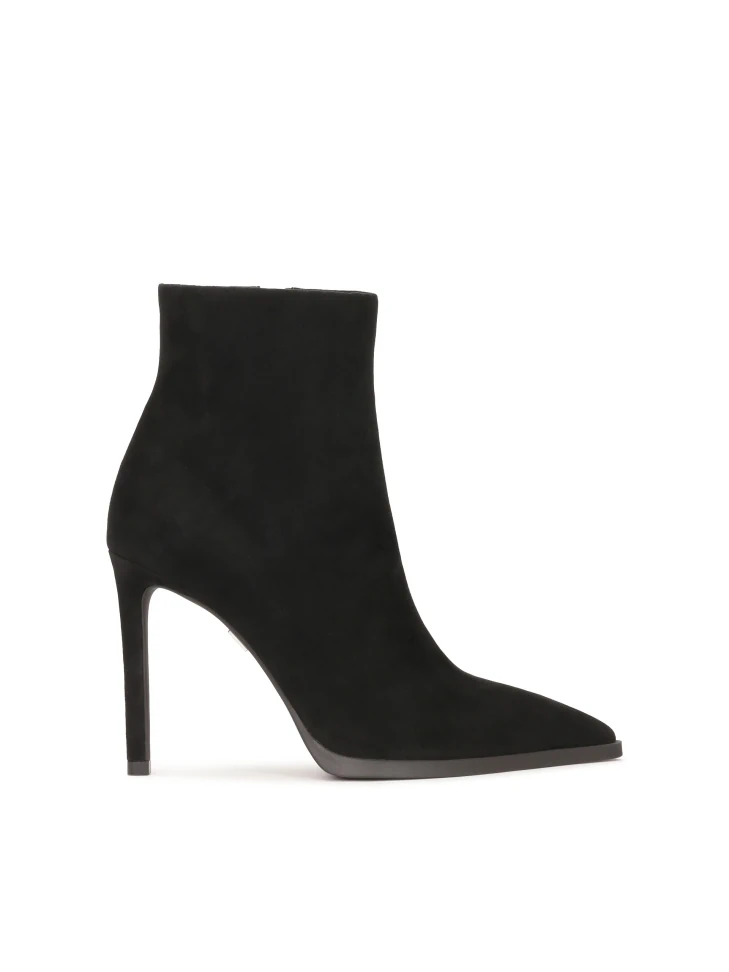 kazar Black suede high-heeled boots