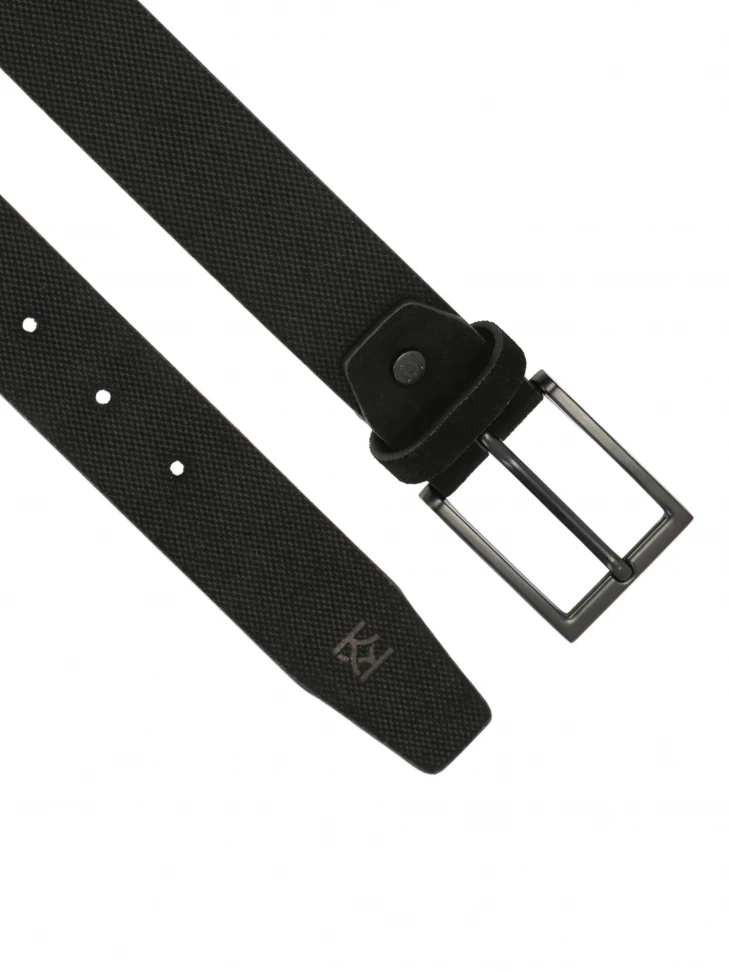 Kazar Black Suede Men's Belt