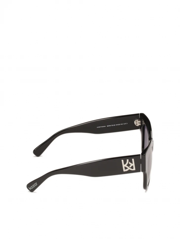 Kazar Black Sunglasses With Monograms