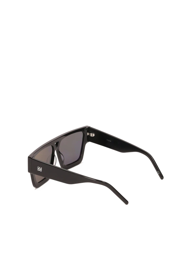 Kazar Black Sunglasses With Thick Frame