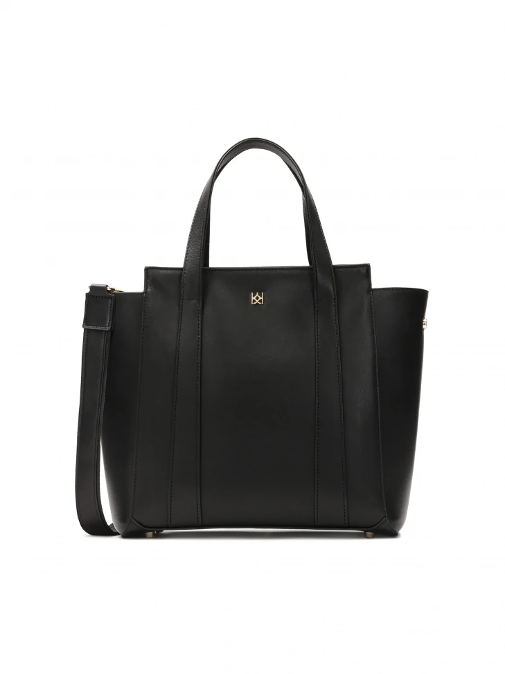 kazar Black trapeze-shaped shoulder bag