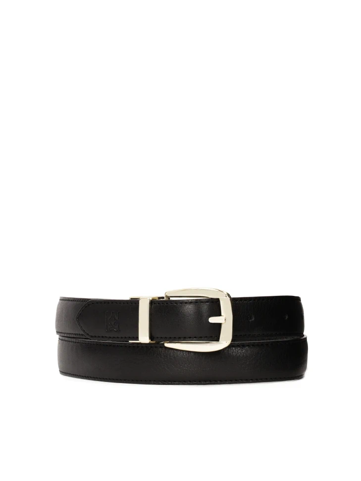 Kazar Black Two-sided Leather Belt