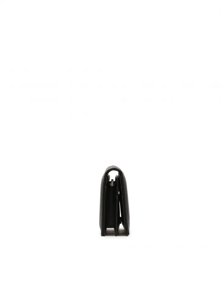 Kazar Black Wallet With A Regular Shape