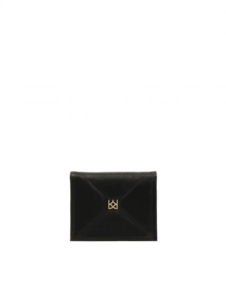 kazar Black wallet with a regular shape
