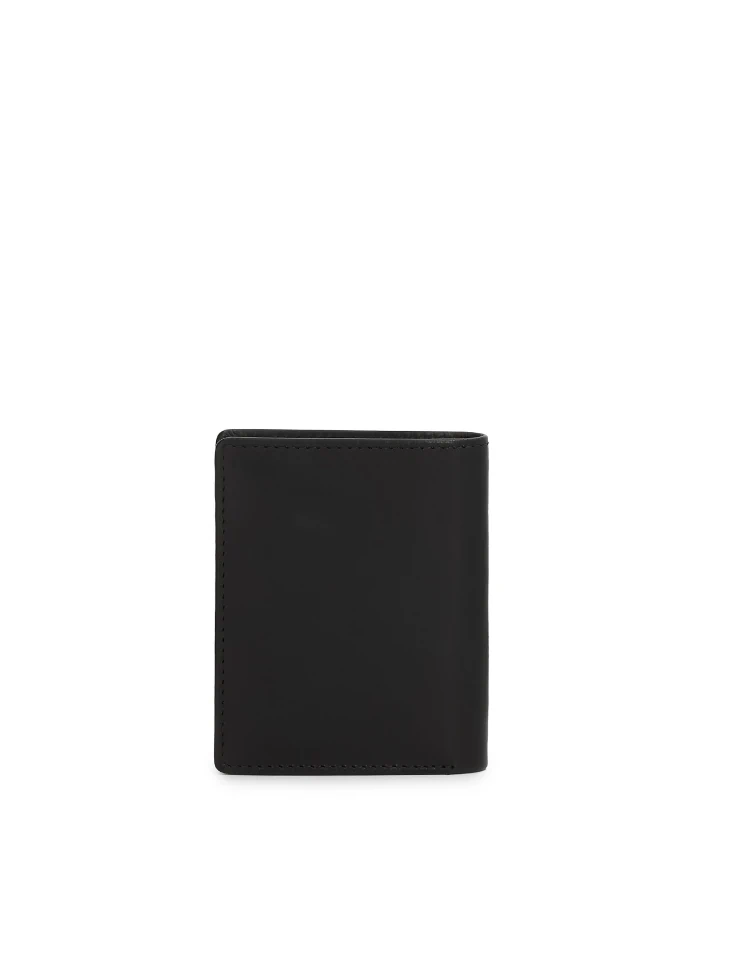kazar Black Wallet With Brown Insert