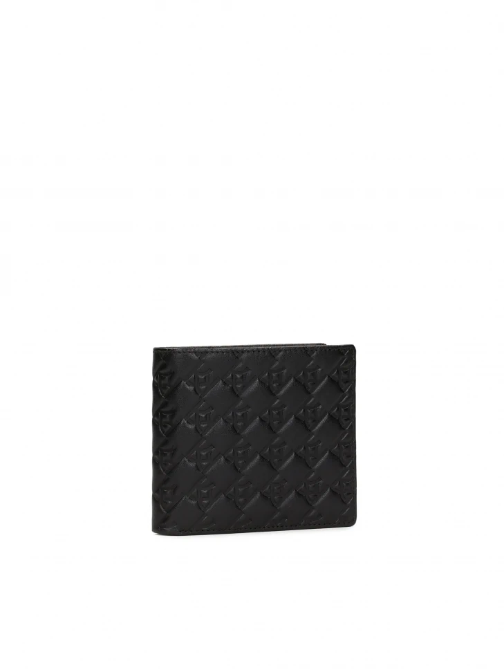 Kazar Black Wallet With Embossing