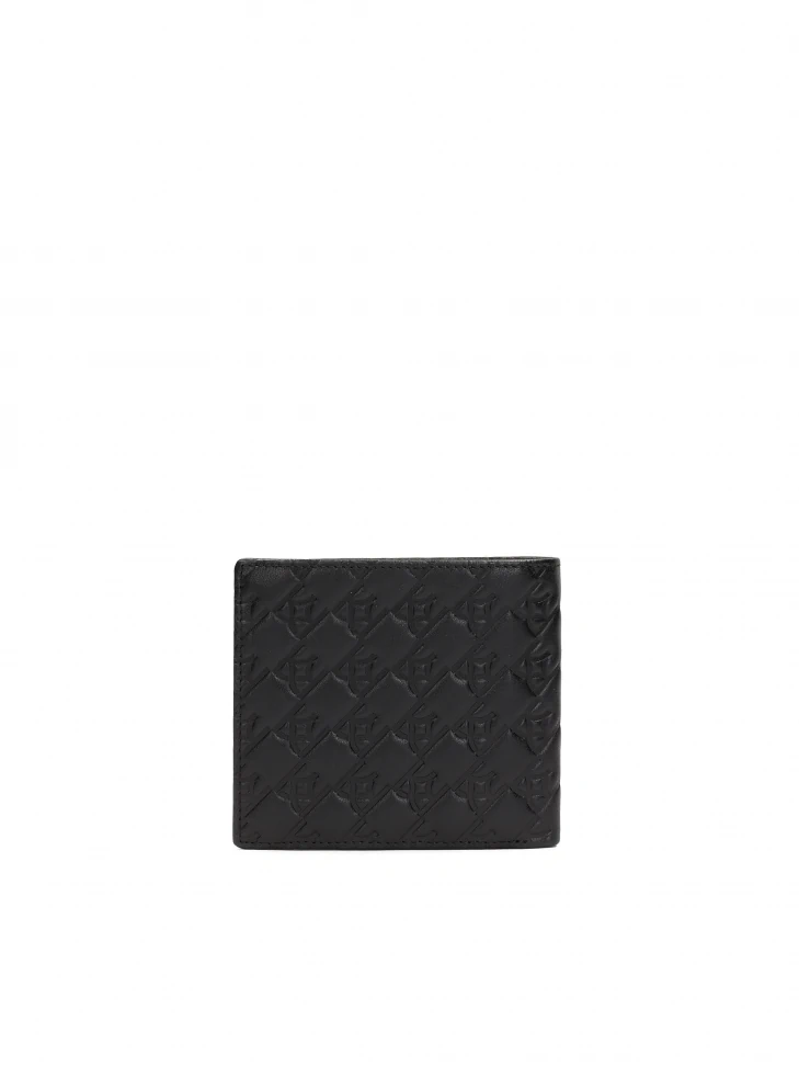 Kazar Black Wallet With Embossing