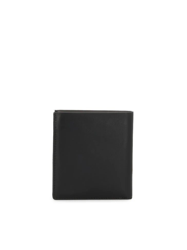 Kazar Black Wallet With Gray Interior