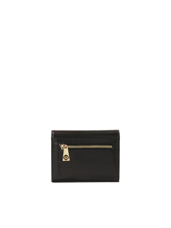 Kazar Black Wallet With Red Interior